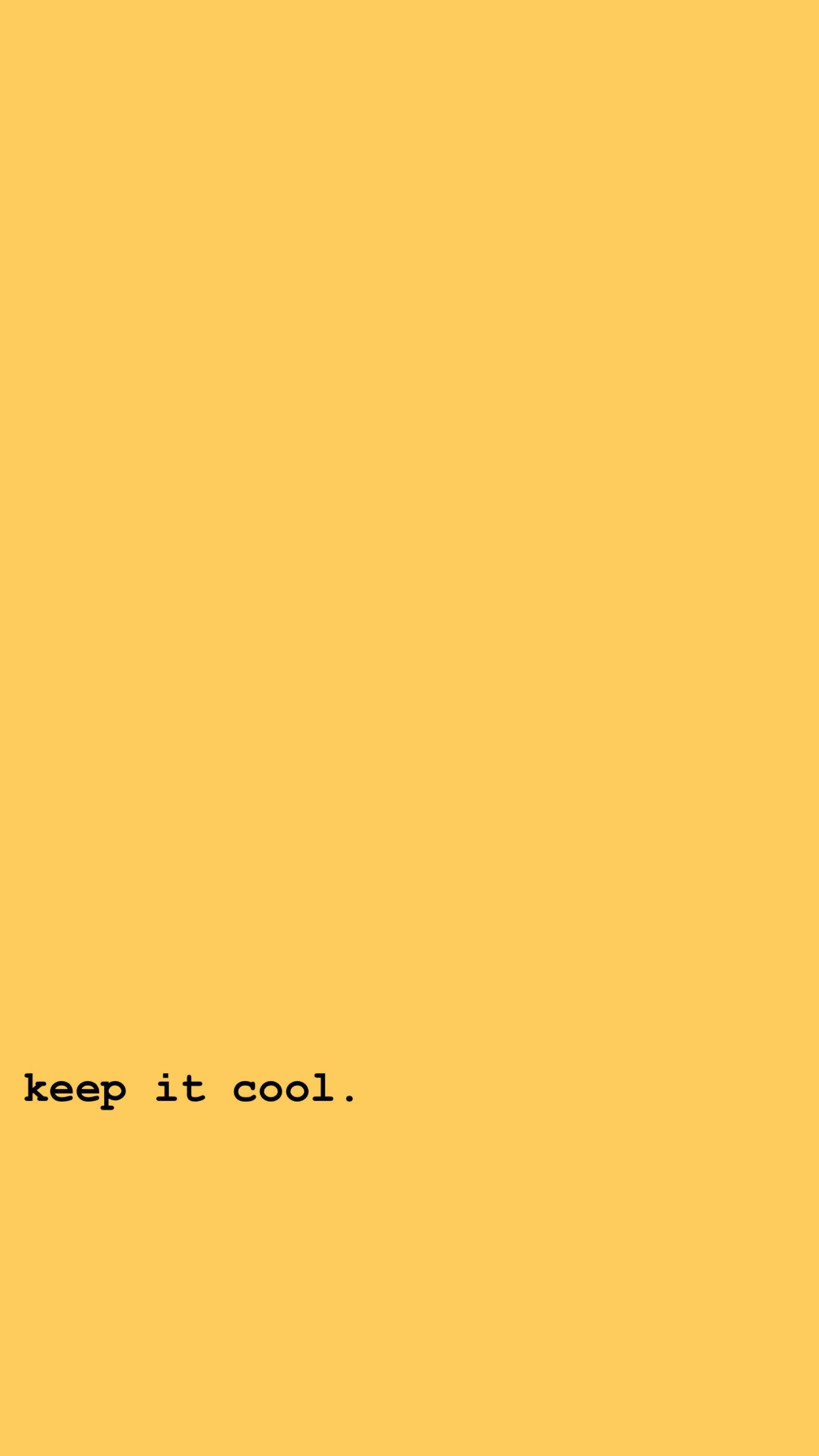 Mantén la calma en un lindo estilo pastel amarillo Fondos de pantalla