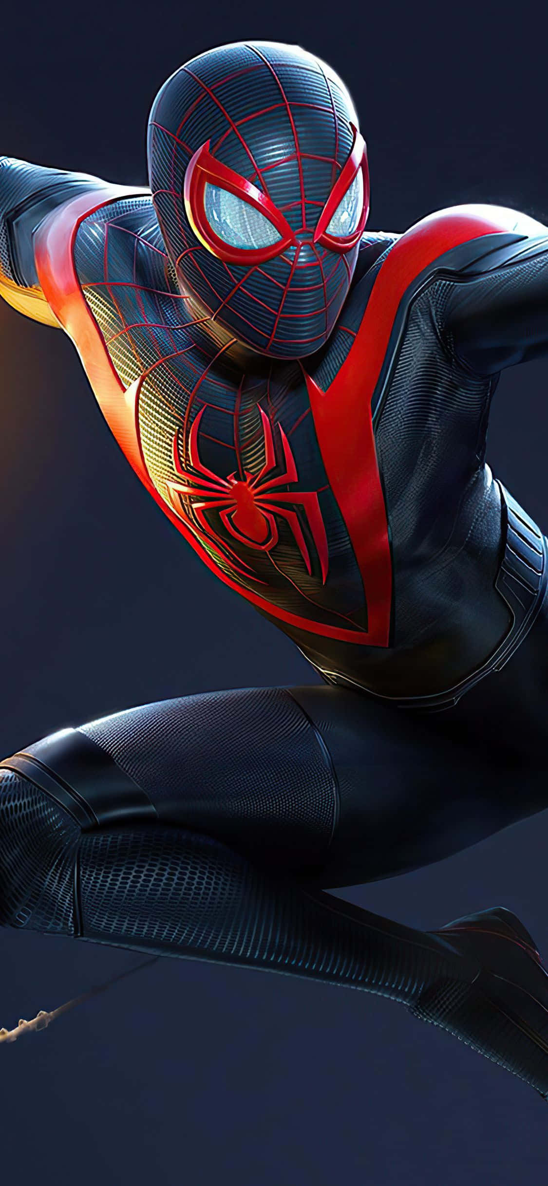 Mantén tu toque en el increíble Miles Morales con este asombroso fondo de pantalla para iPhone Fondos de pantalla