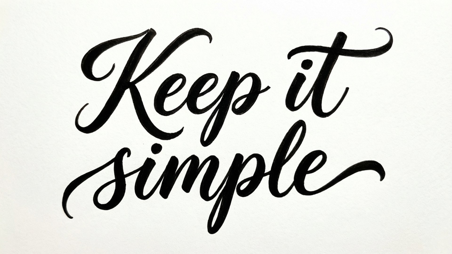 Manténlo Simple Escritura Fondos de pantalla