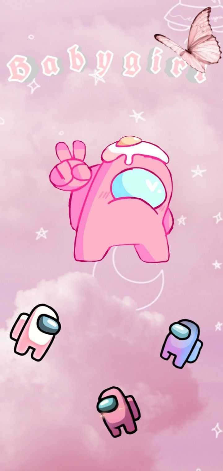 "Mantente a salvo y sé creativo con Aesthetic Among US." Fondos de pantalla