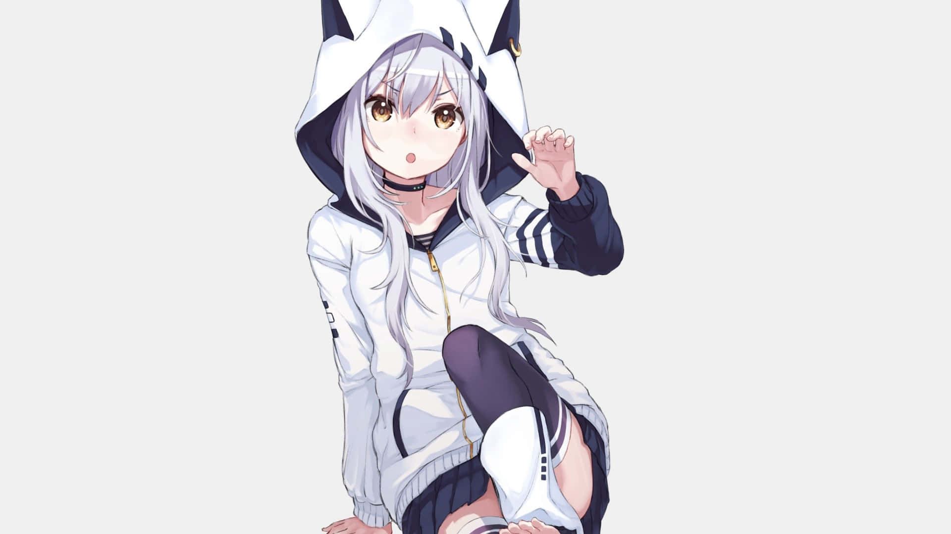Mantente cómodo y con estilo con esta sudadera clásica de chica anime Fondos de pantalla