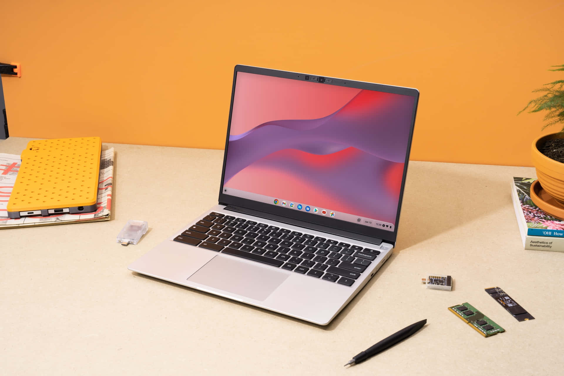 Mantente productivo en movimiento con la Chromebook Fondos de pantalla