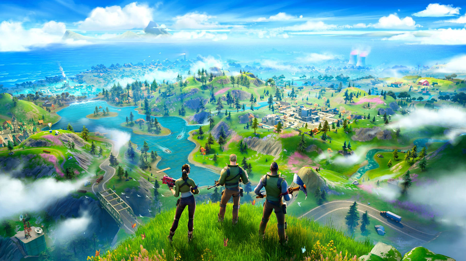 Mapa de juego de escritorio de Fortnite Battle Royale Fondos de pantalla