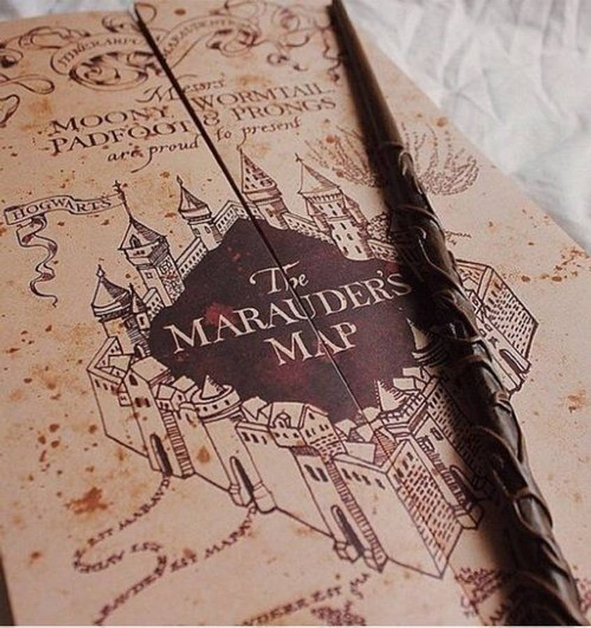 Mapa del Merodeador con Varita Estética HP Fondos de pantalla