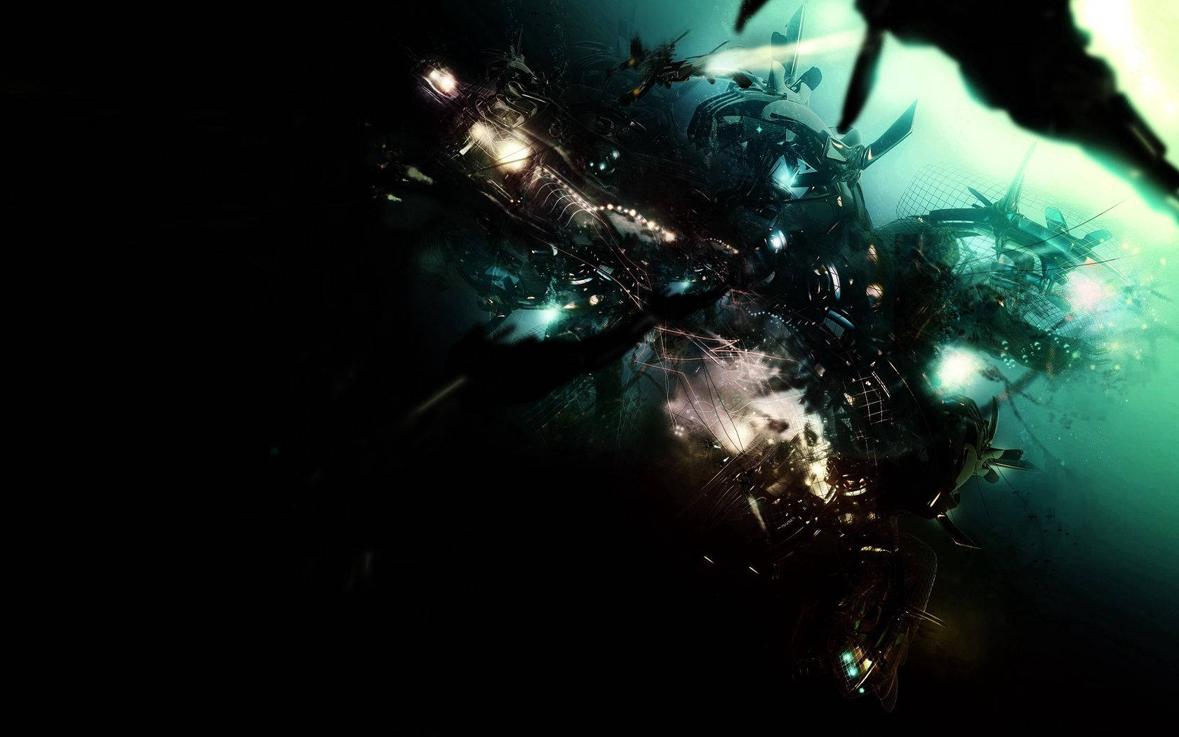 Fondo de pantalla de Mar Azul Oscuro
