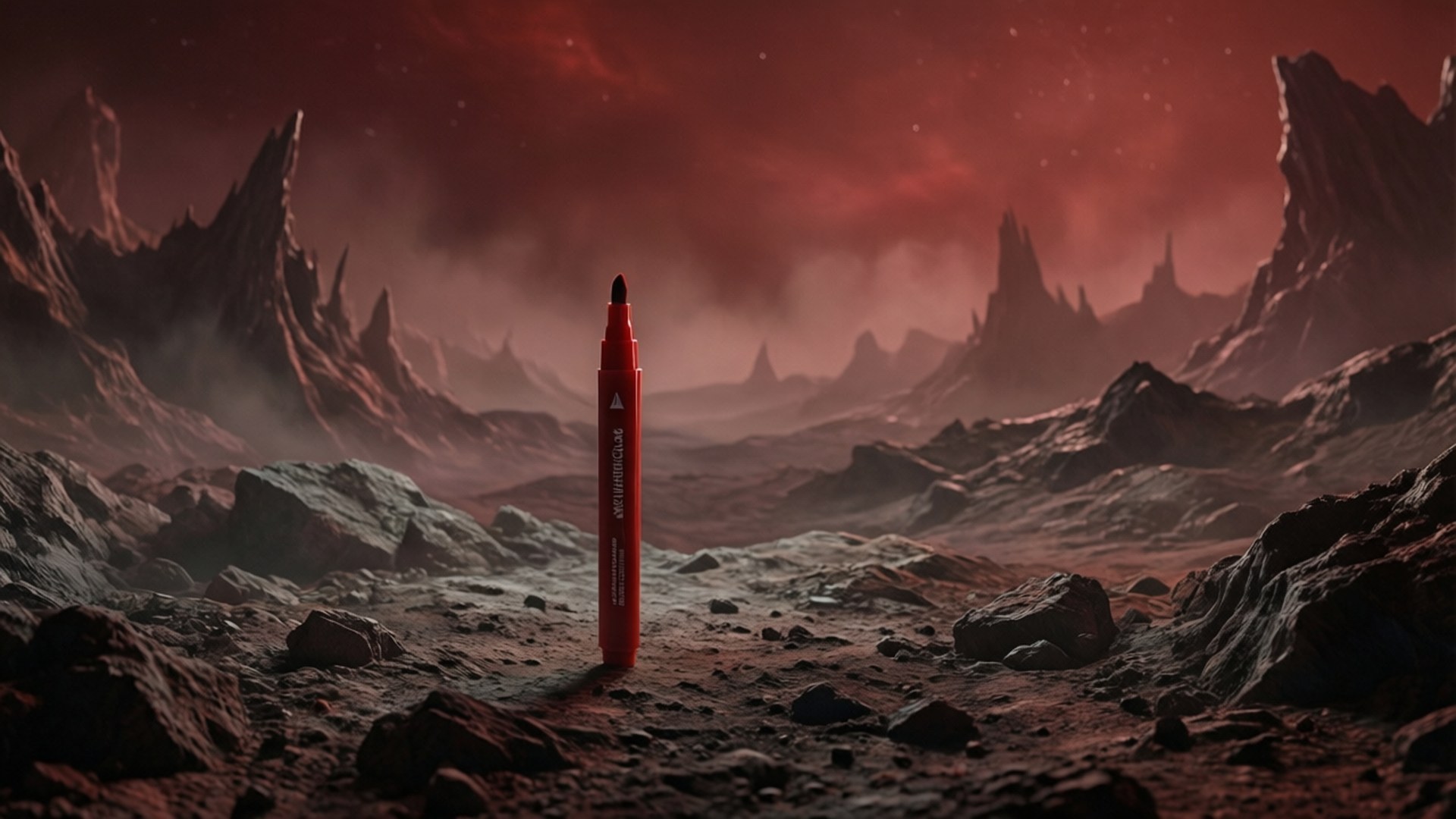 El enigmático Marcador Rojo se encuentra en un mundo alienígena desolado.