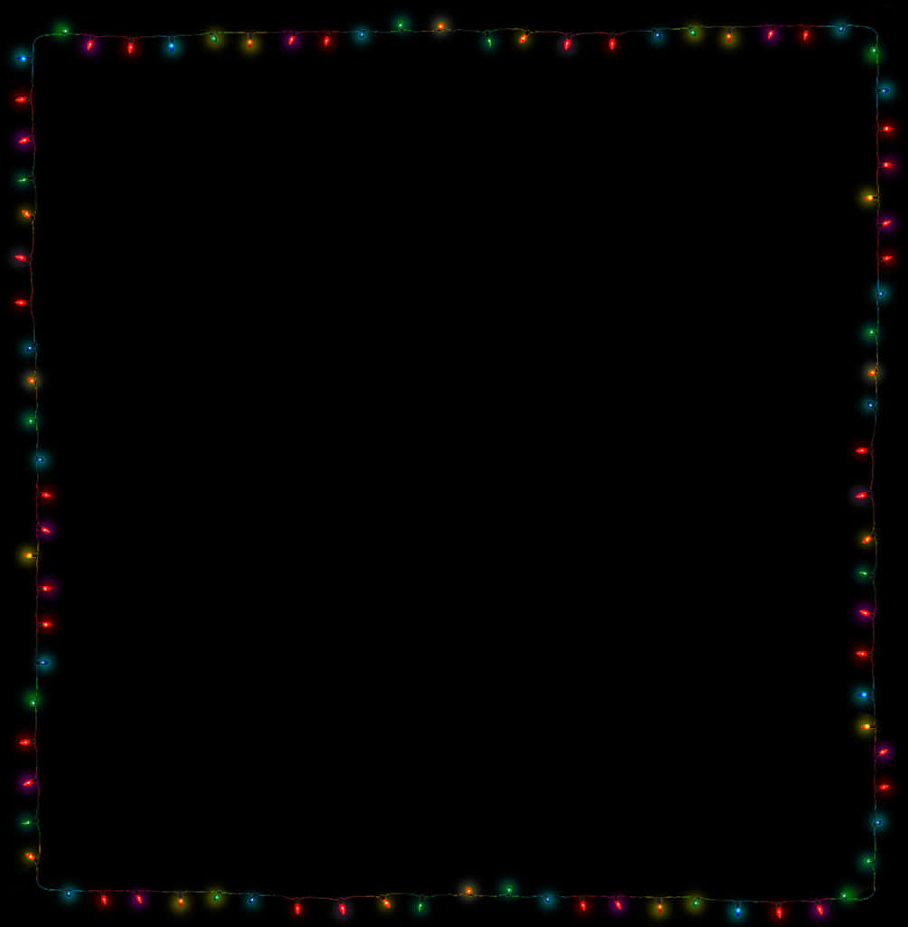 Marco de Borde con Luces Navideñas Fondos de pantalla