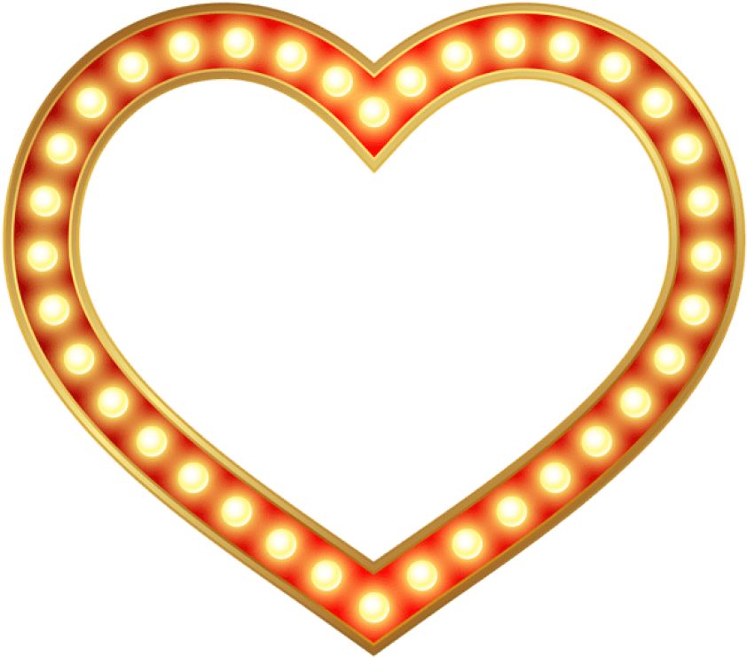 Marco de Corazón Iluminado Fondos de pantalla