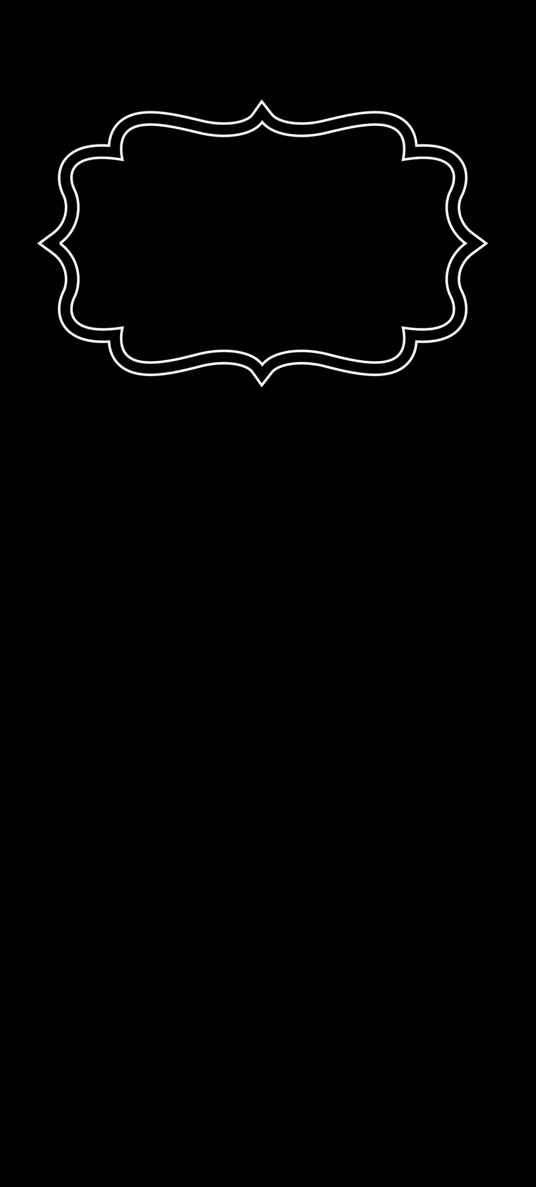 Marco Elegante Mínimo Oscuro iPhone Fondos de pantalla
