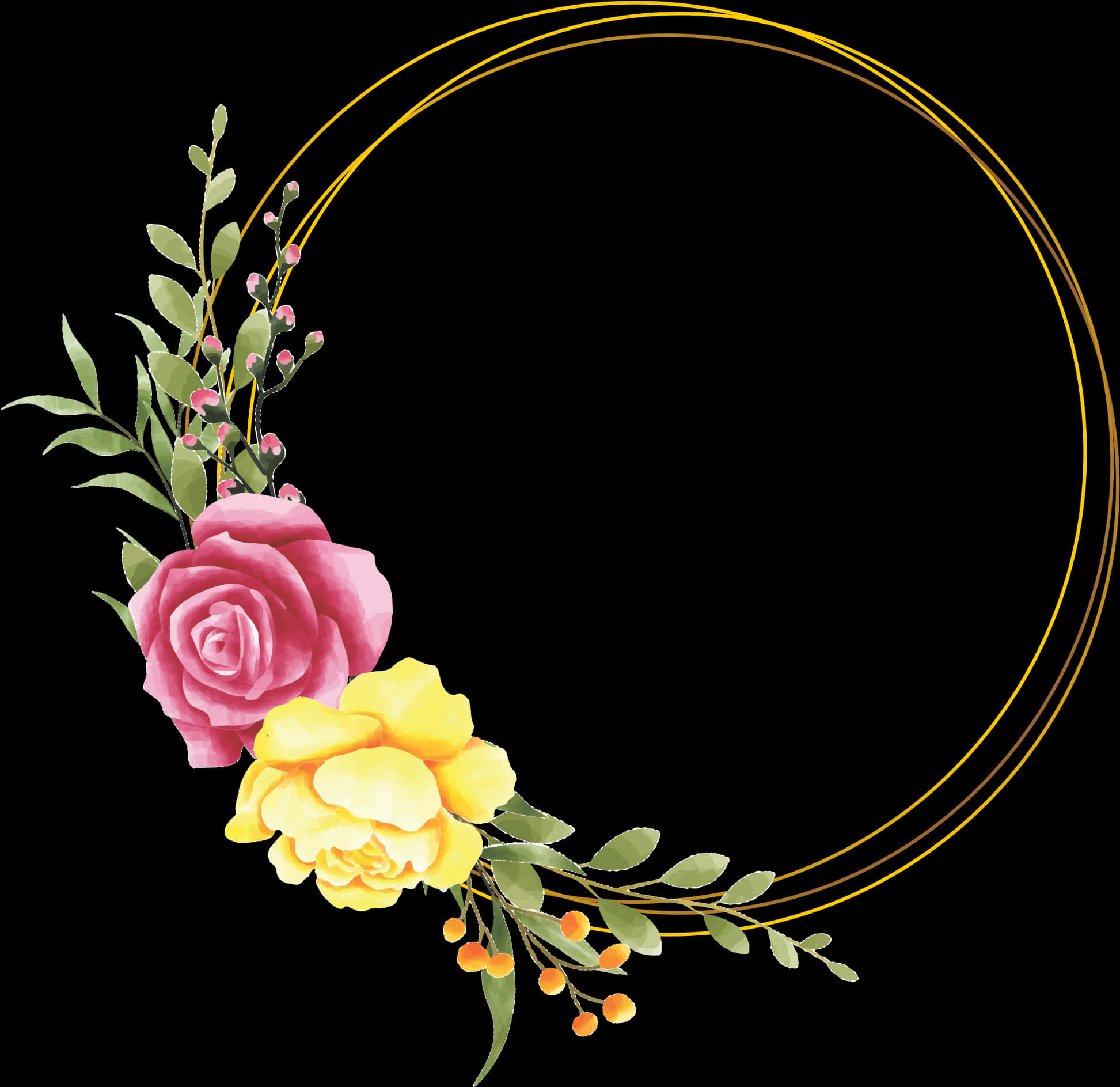 Marco Floral Elegante Fondos de pantalla