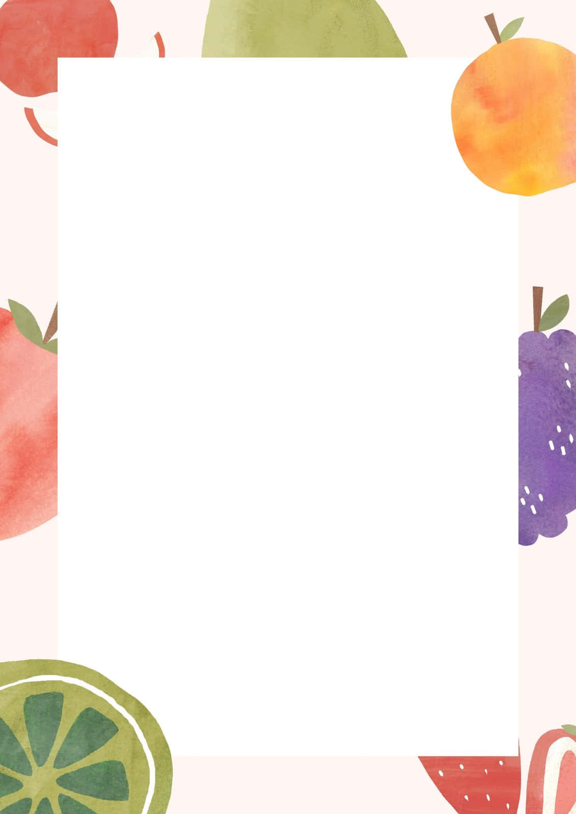 Marco Sencillo de Frutas Fondo Fondos de pantalla