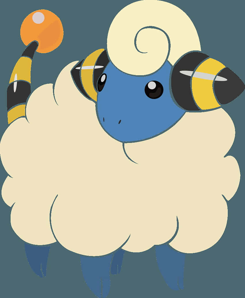 Mareep sobre fondo azul oscuro Fondos de pantalla