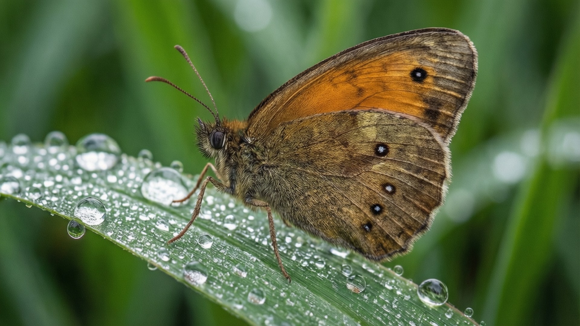Mariposa de Gota de Rocío Fondos de pantalla