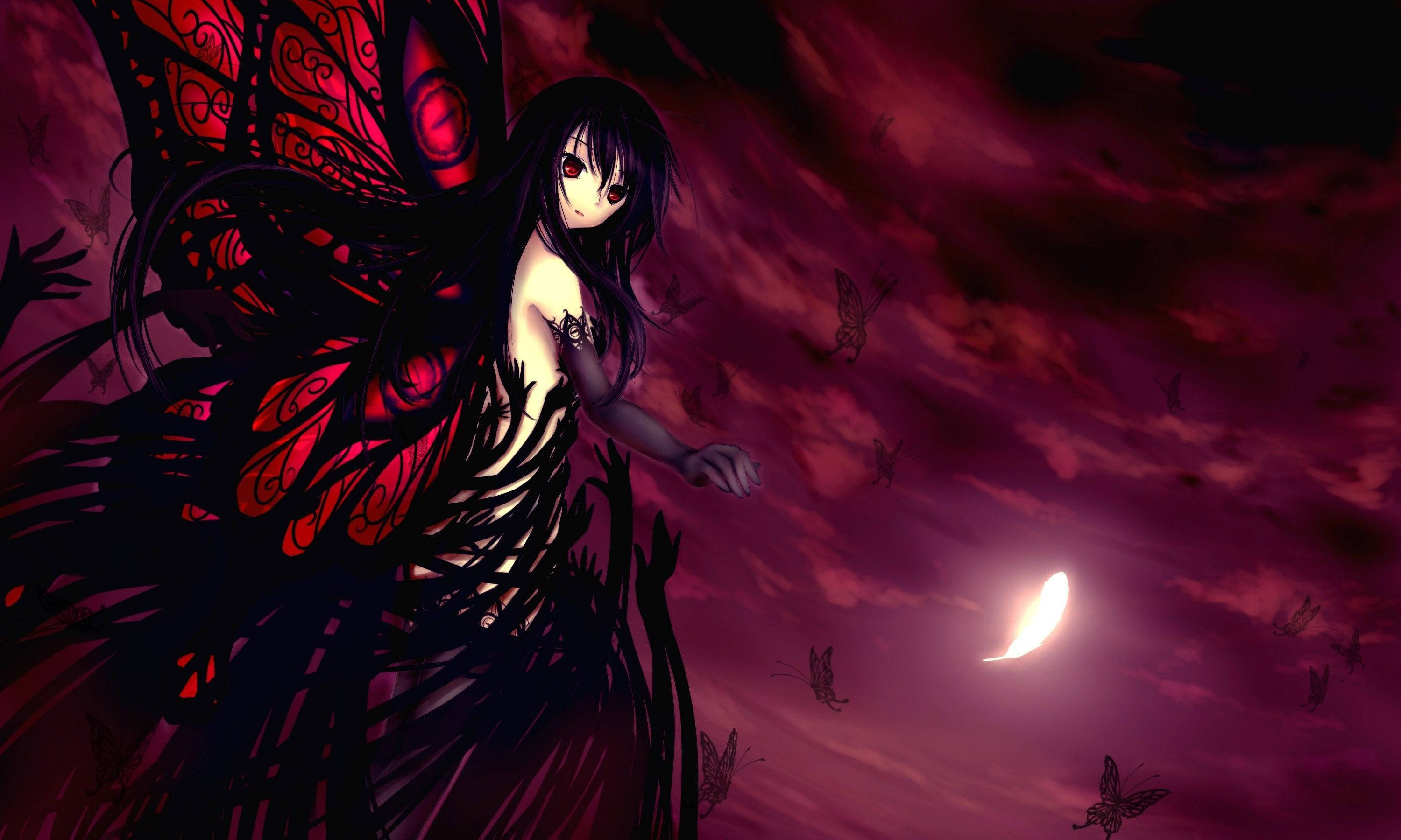 Mariposa Gótica Demonio Anime Fondos de pantalla