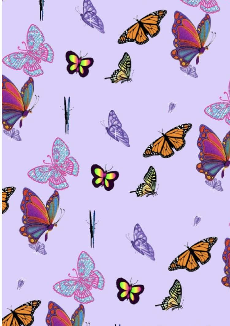 Mariposa Morada Linda