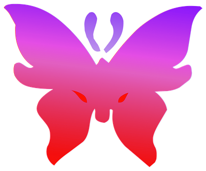 Mariposa vibrante con degradado gráfico Fondos de pantalla