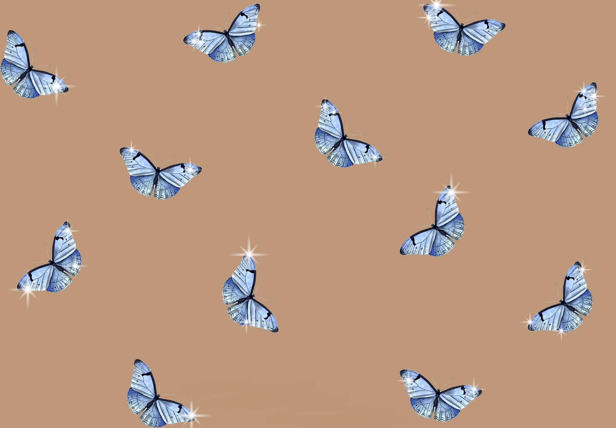 Mariposas Azules Estéticas para Laptop Fondos de pantalla
