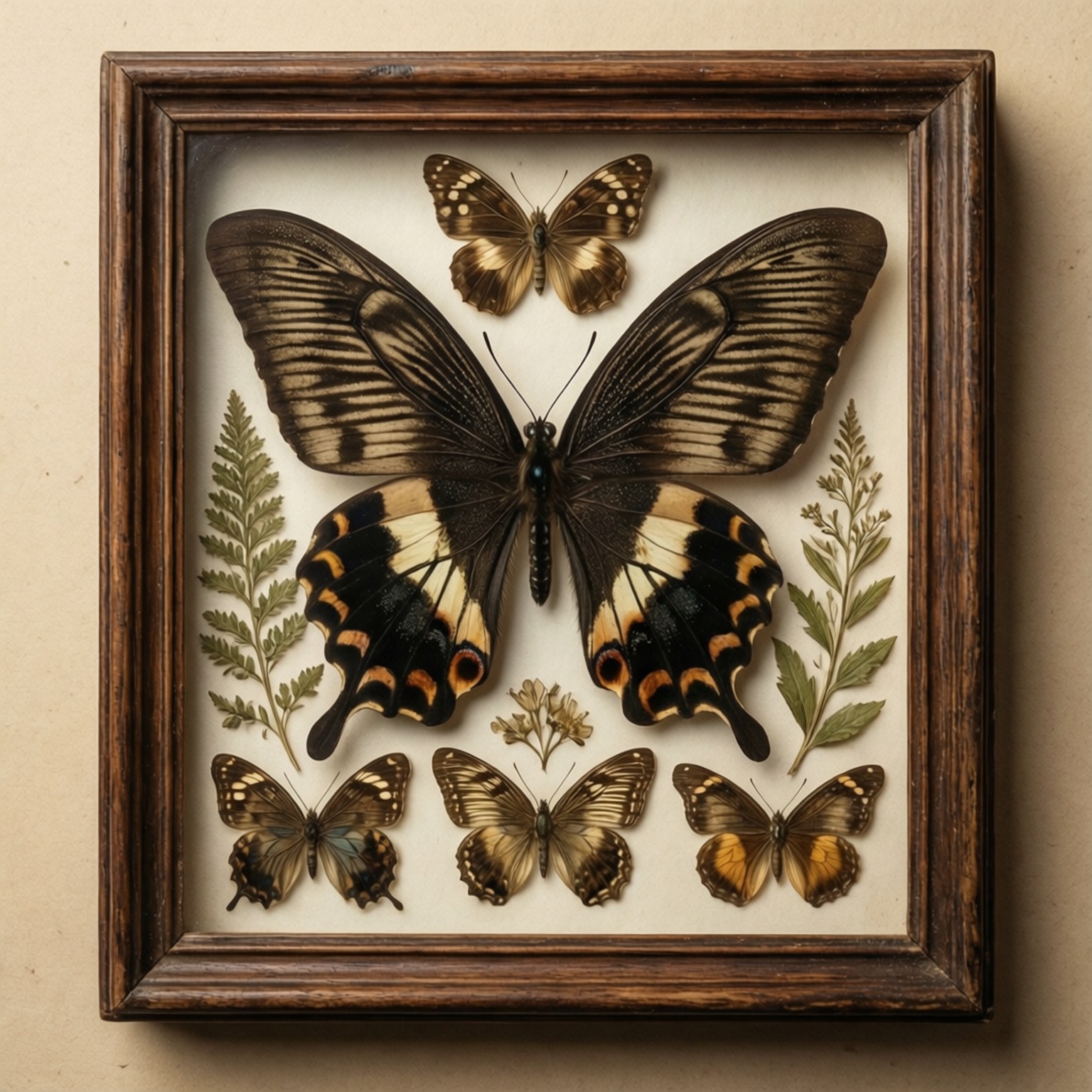Mariposas Prensadas Vintage Fondos de pantalla