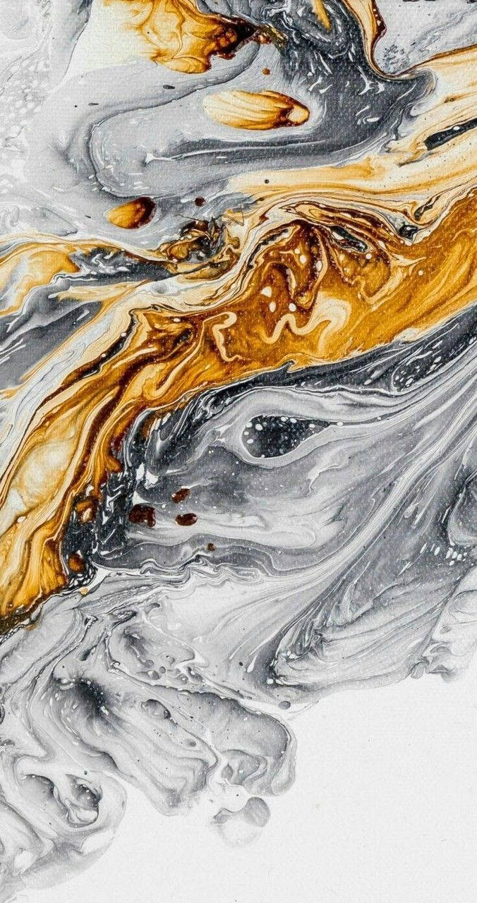 Mármol gris y dorado derretido Fondos de pantalla