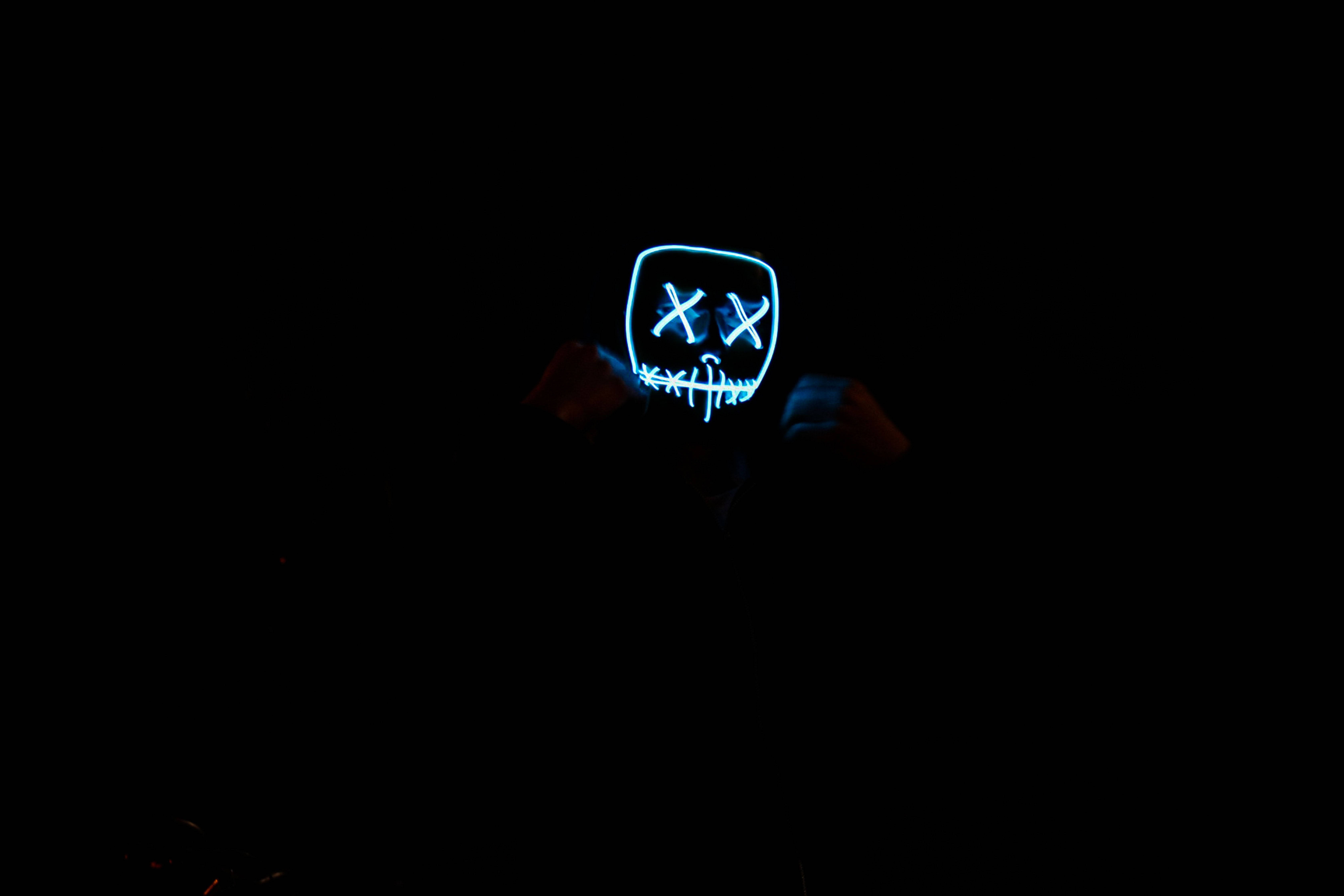 Marshmello Azul X Ojos Negro Genial Hombre Palo Mirando Computadora Fondos de pantalla