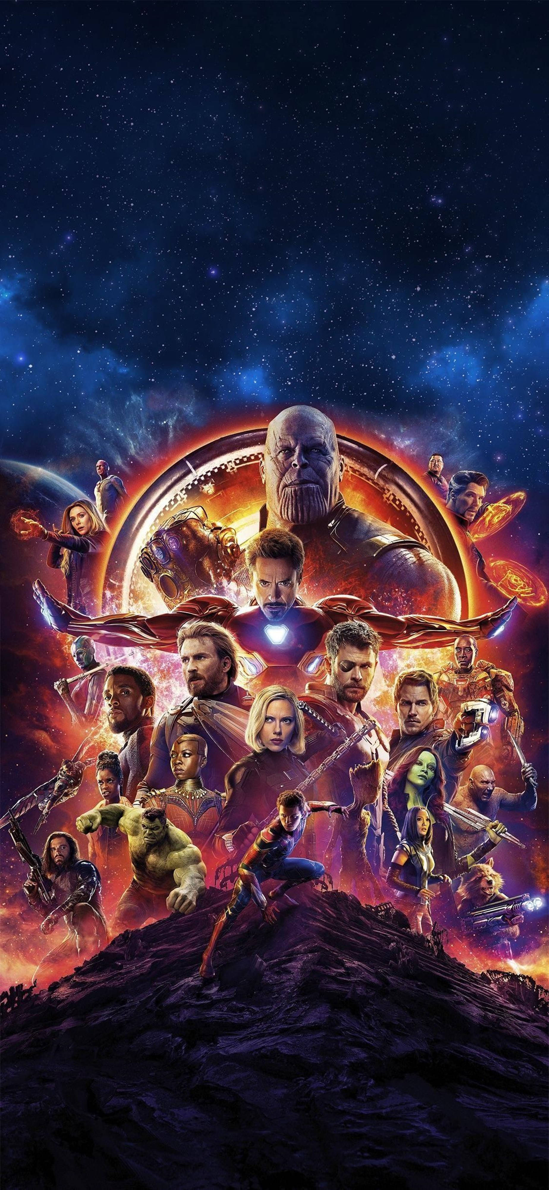Marvel 4K Teléfono Avengers Infinity War en el Espacio Fondos de pantalla