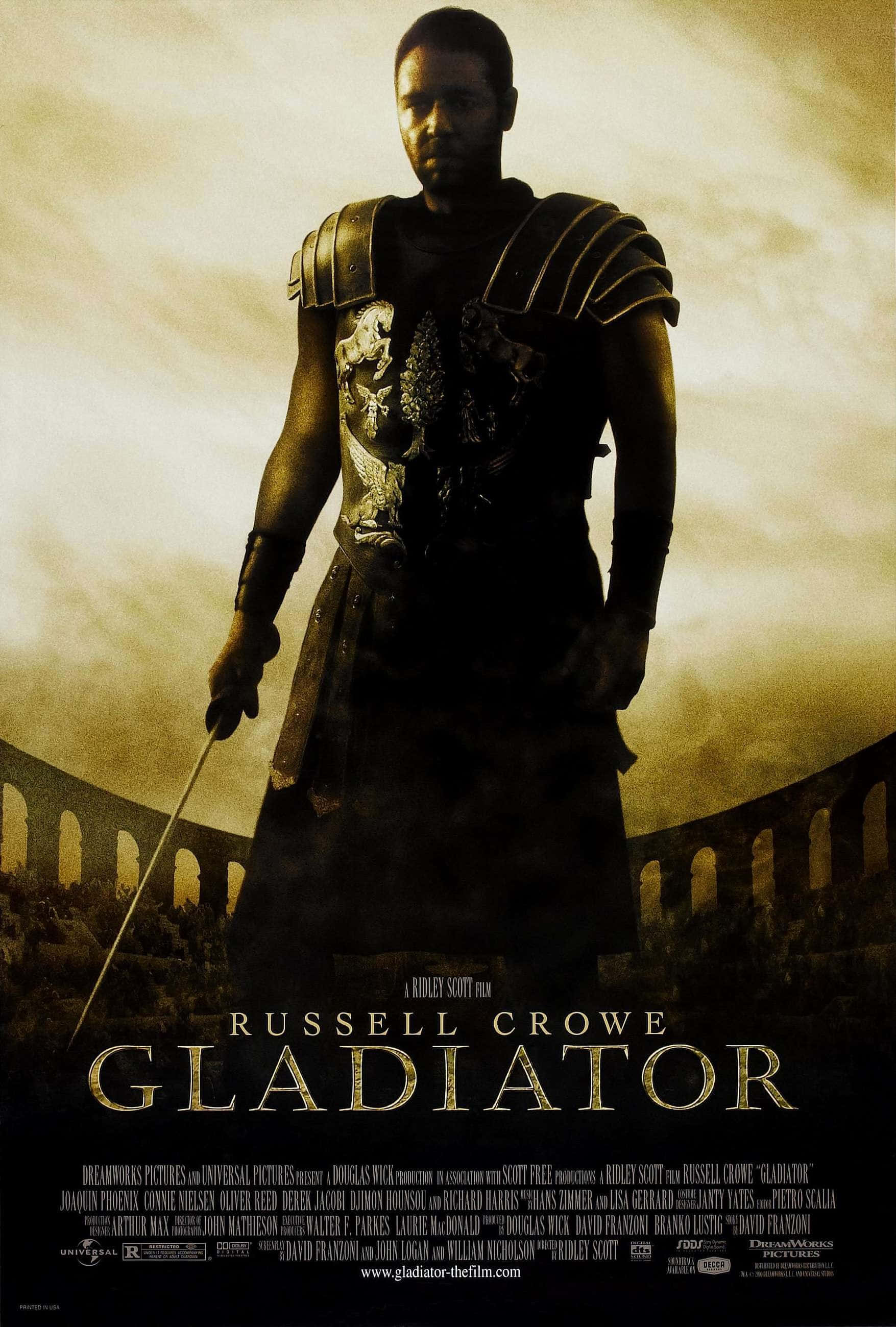 "Más grande que la vida: Máximo Décimo Meridio en la épica película de gladiadores 'Gladiador'" Fondos de pantalla
