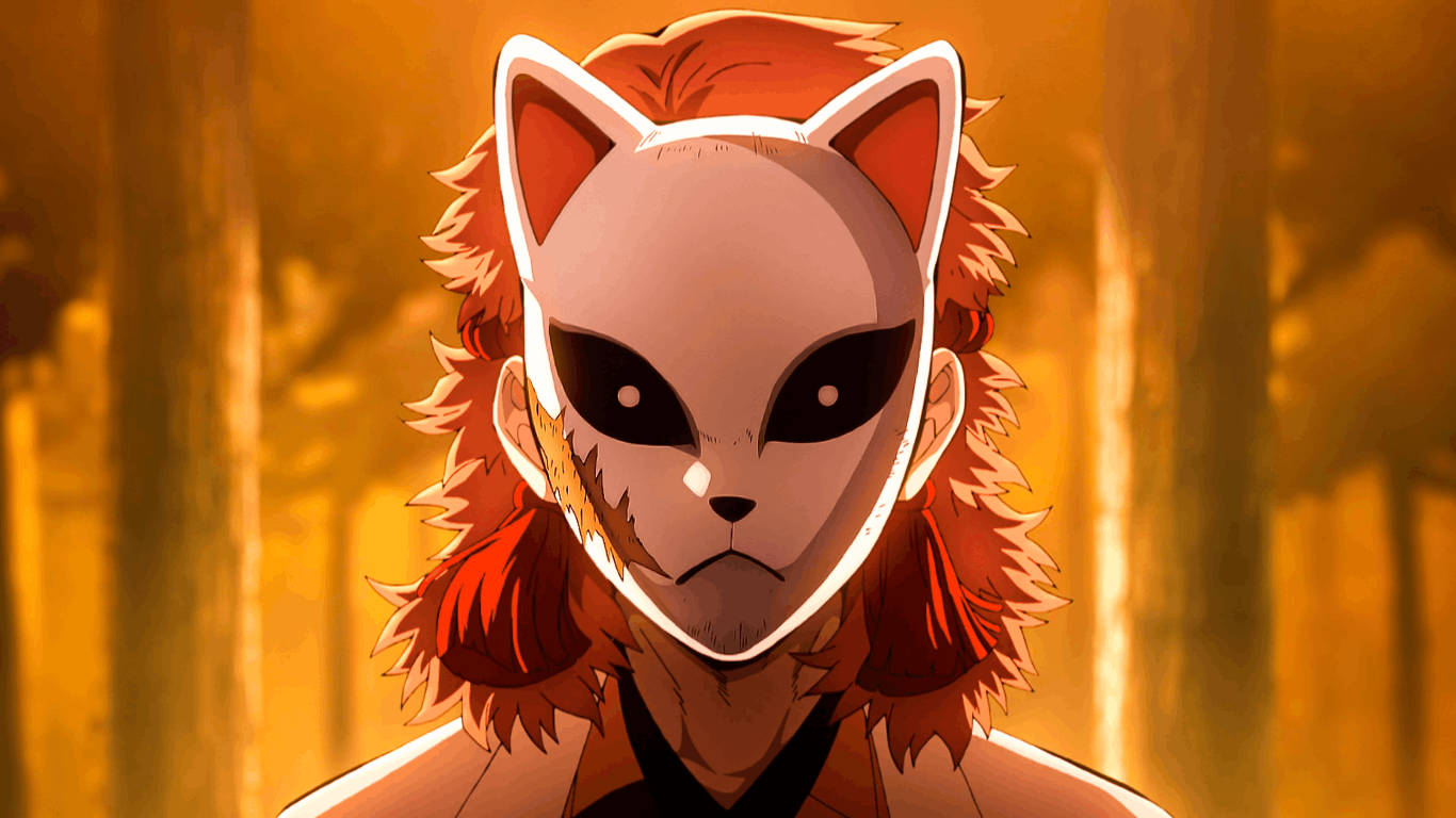 Máscara Ardiente de Sabito de Demon Slayer Fondos de pantalla