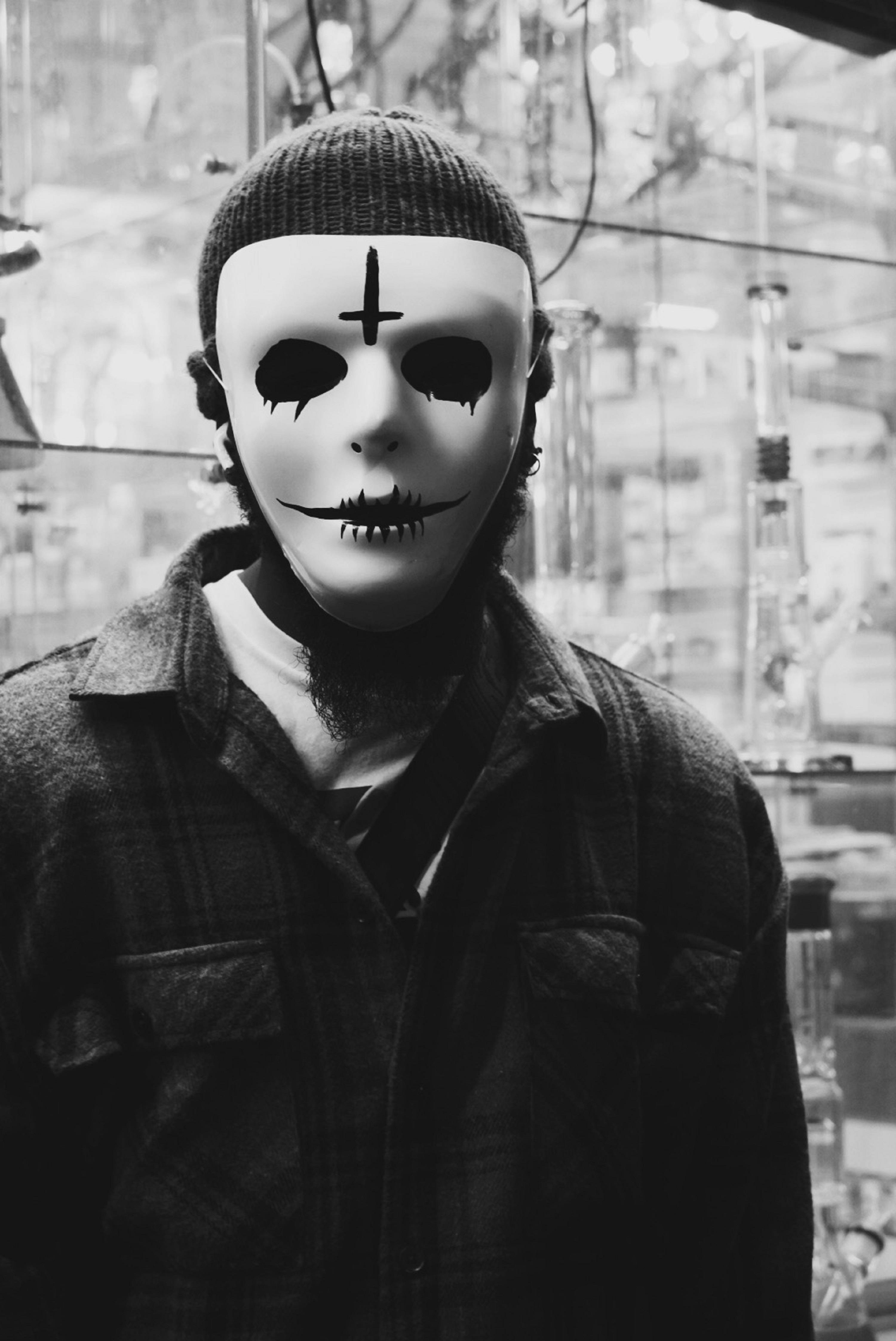 Máscara Blanca de Halloween Aterradora Fondos de pantalla