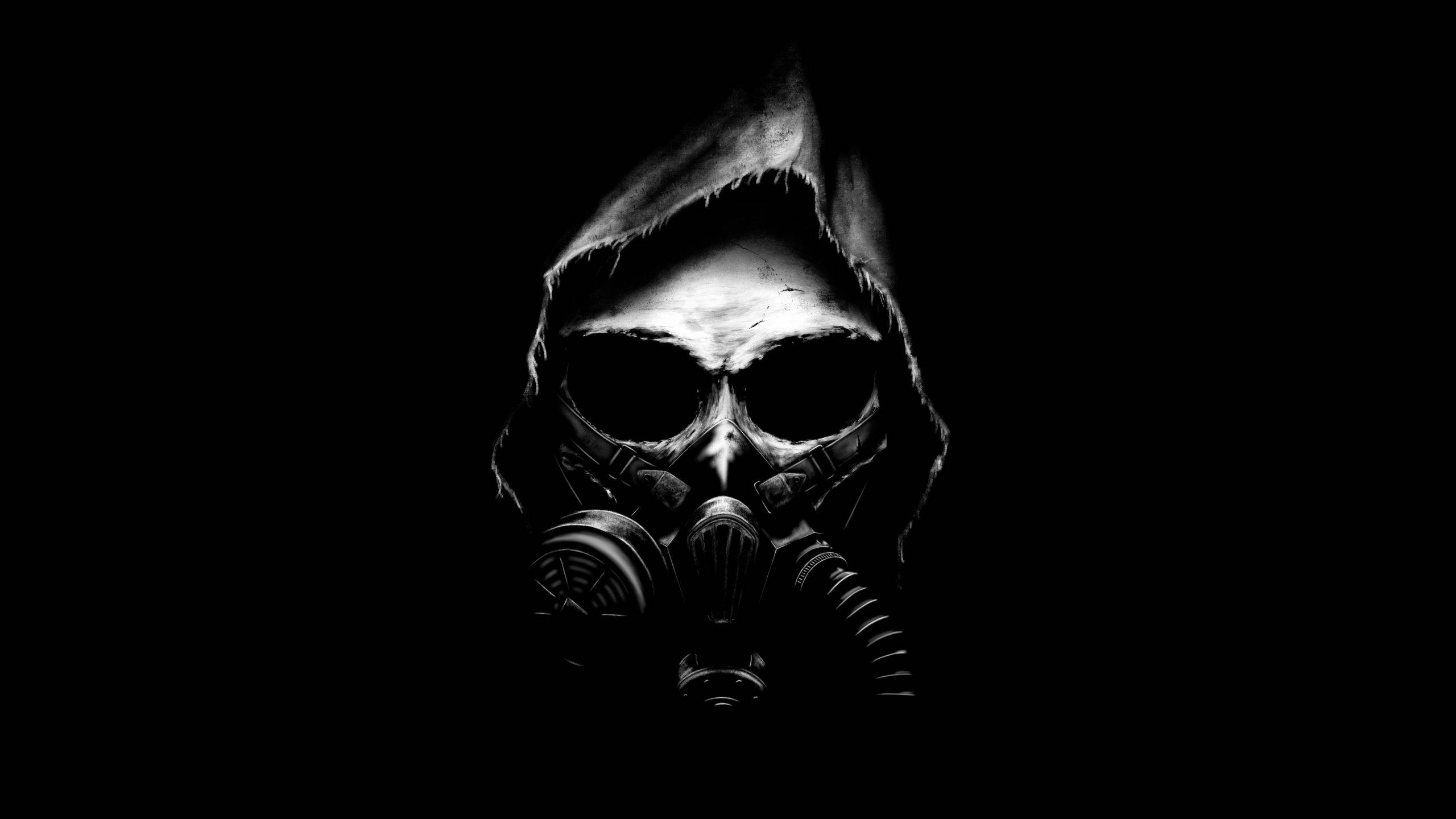 Máscara de gas negra genial Fondos de pantalla