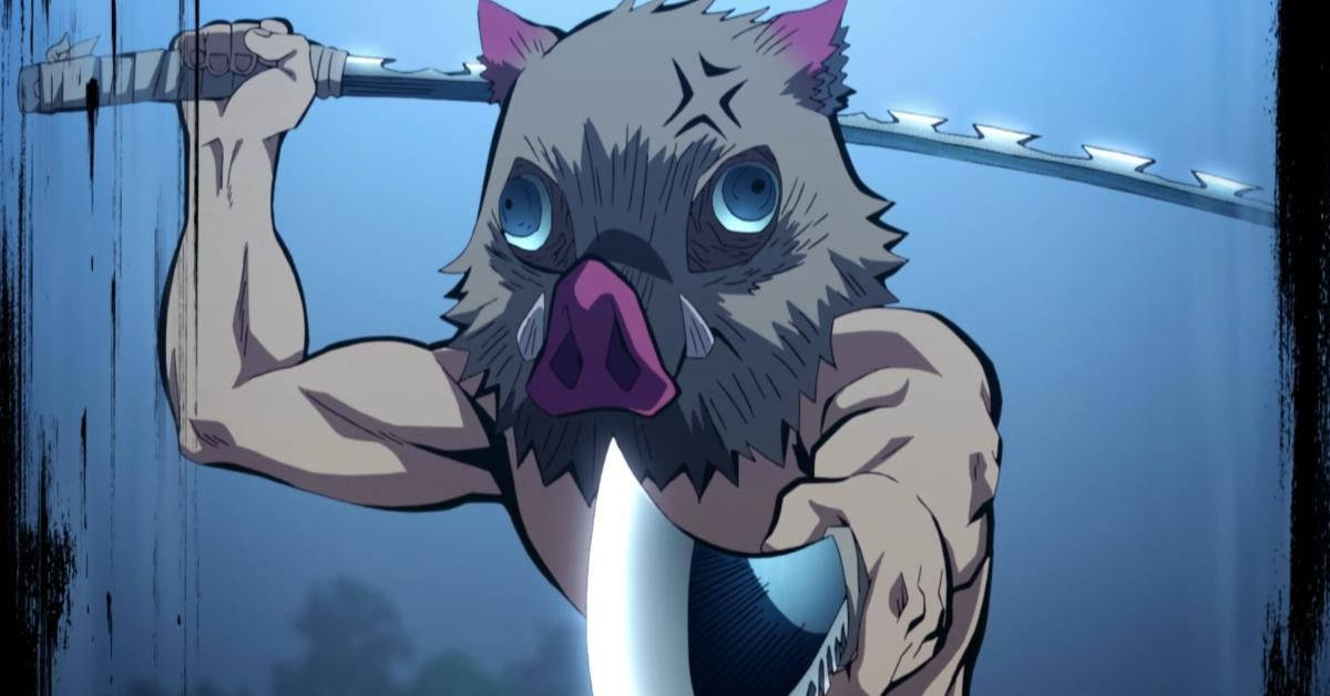 Máscara de Inosuke con diseño de jabalí Fondos de pantalla