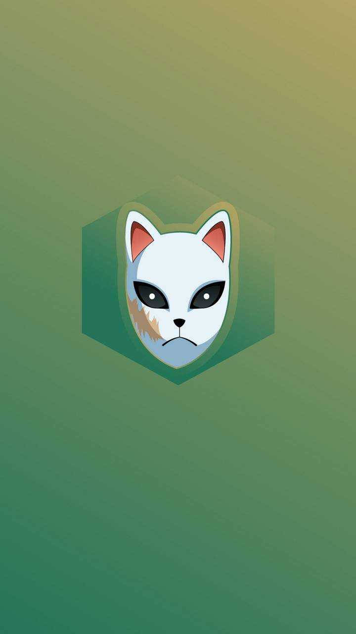 Máscara de Sabito de Demon Slayer en Arte Vectorial Fondos de pantalla
