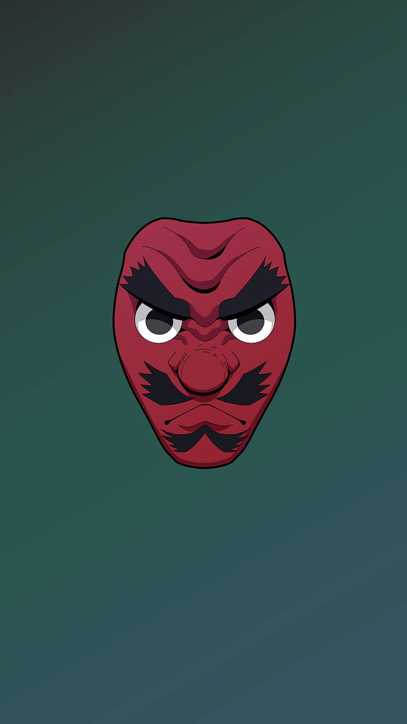 Máscara de Sakonji Rojo Intenso de Demon Slayer Fondos de pantalla