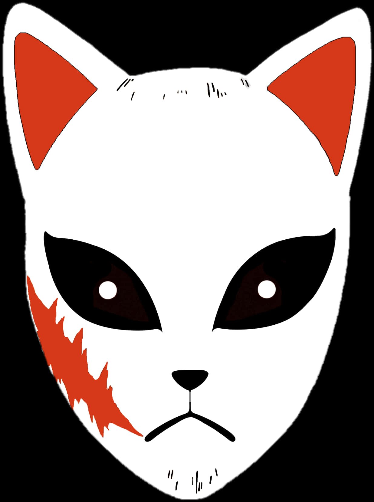 Máscara de Zorro de Demon Slayer Vector Fondos de pantalla
