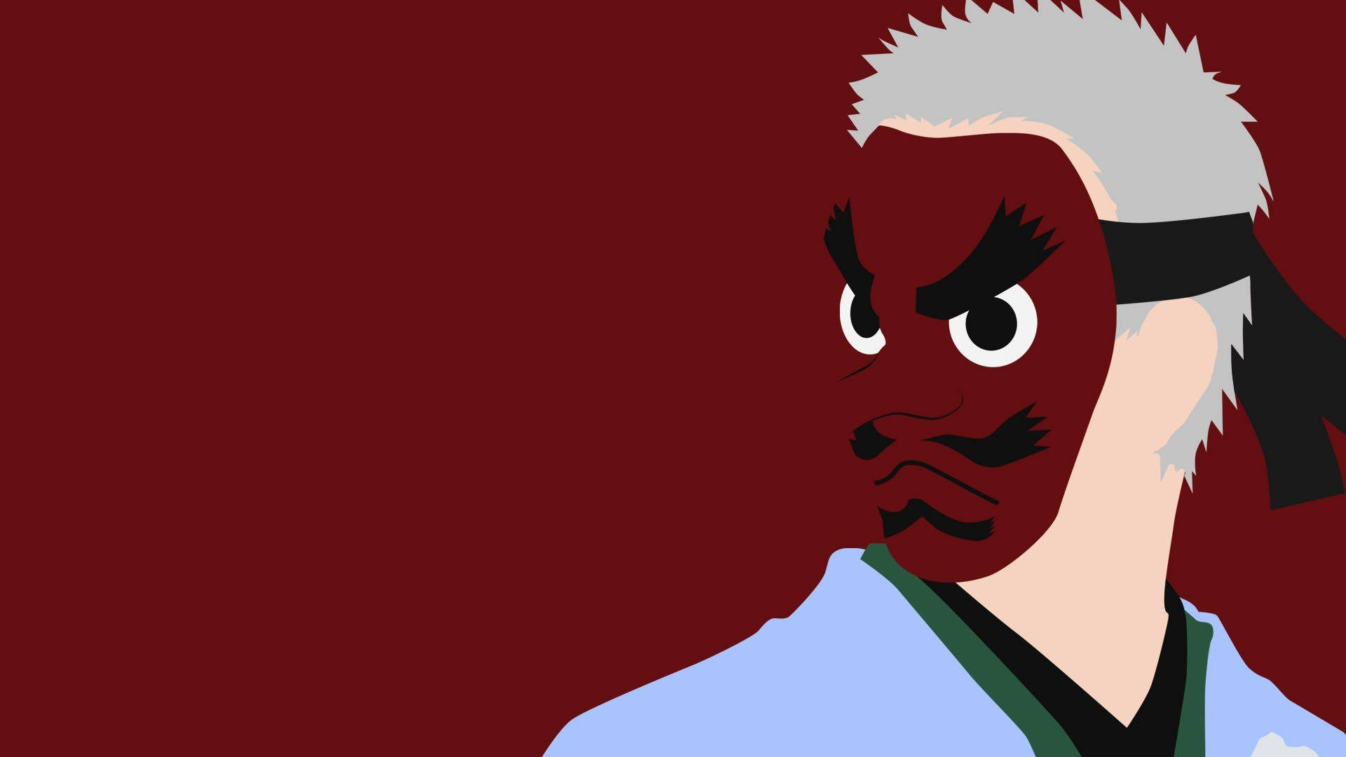 Máscara roja de Sakonji de Demon Slayer Fondos de pantalla
