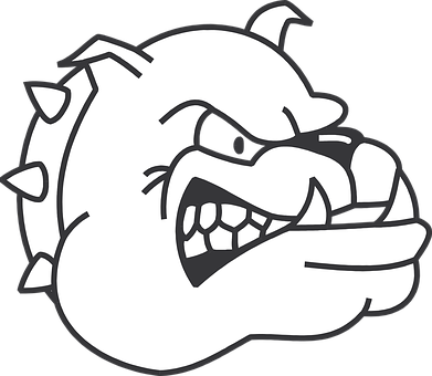 Mascota de Bulldog Enojado Vector Fondos de pantalla