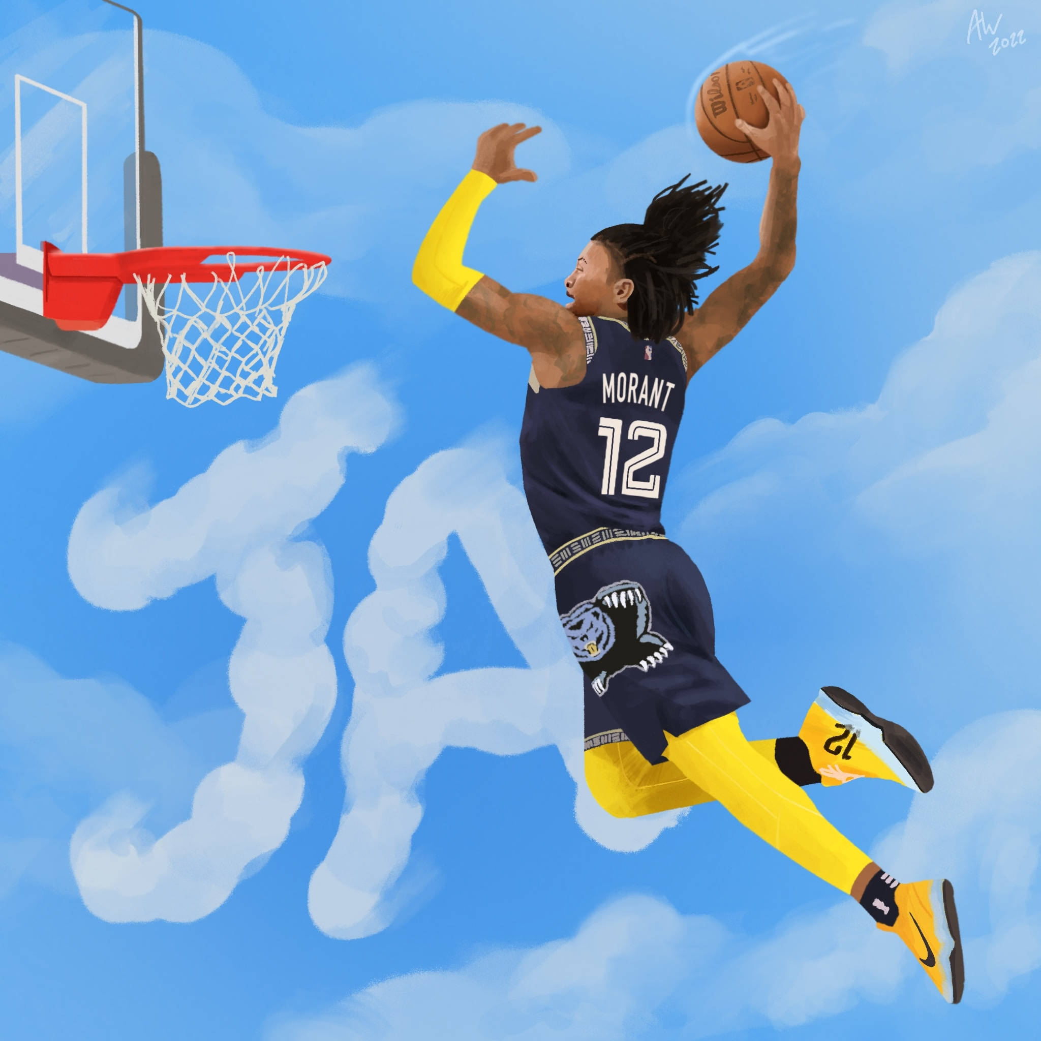 Mate de Ja Morant, Jugador de los Memphis Grizzlies Fondos de pantalla