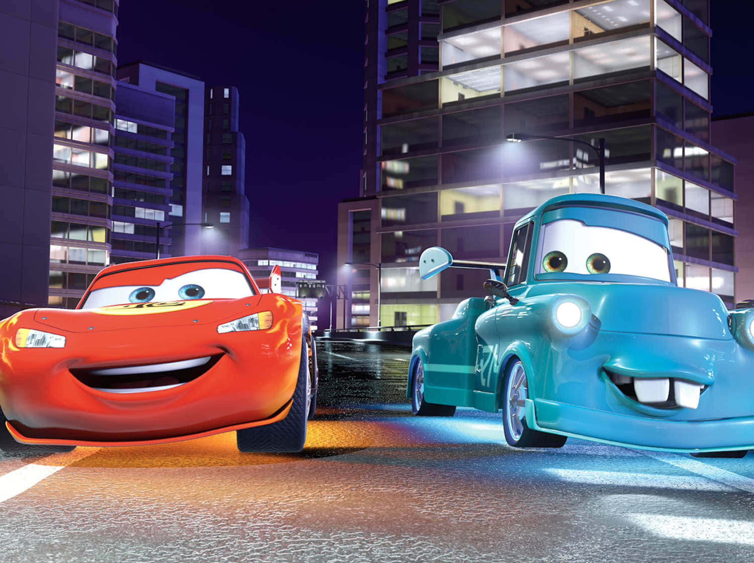 Mater y Rayo McQueen, amigos a prueba del tiempo Fondos de pantalla