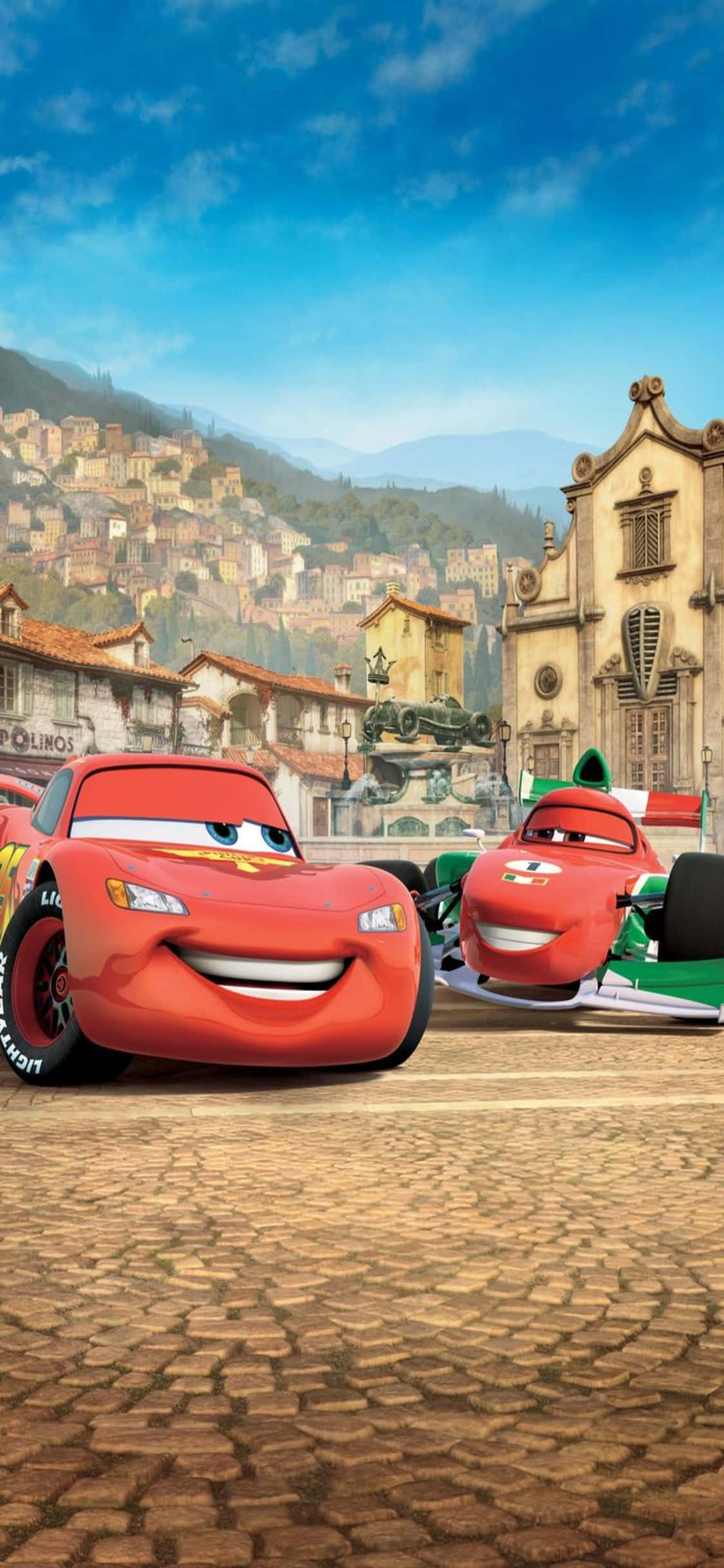 McQueen y Bernoulli en carrera como fondo para iPhone X Fondos de pantalla