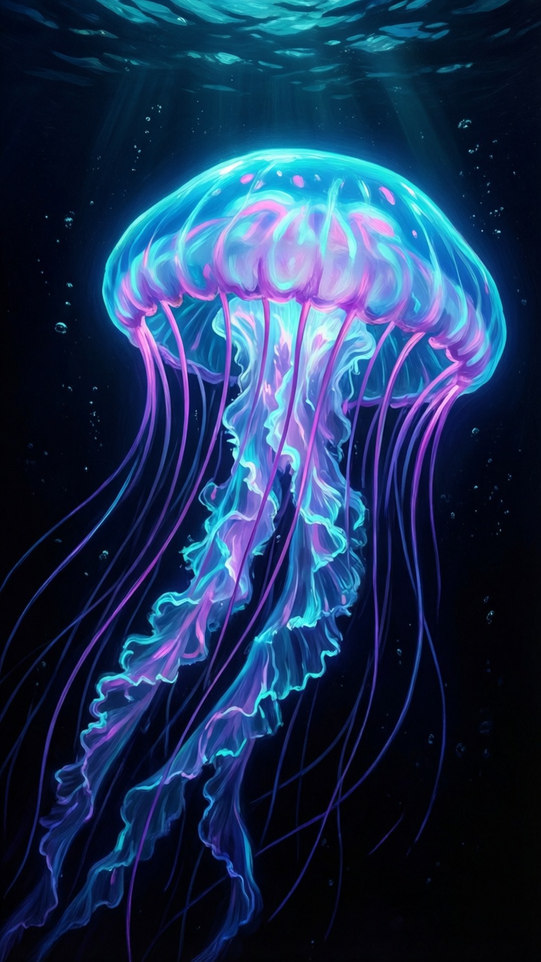 Medusa Bioluminiscente Fondos de pantalla