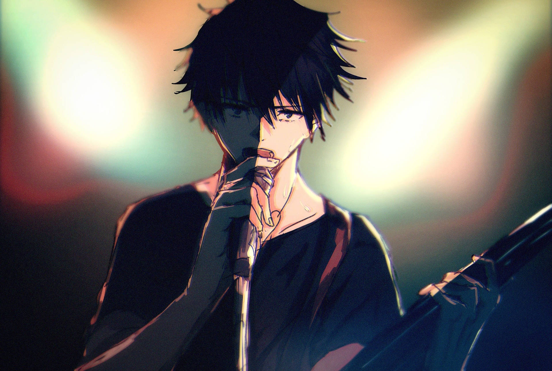 Fondo de pantalla de Megumi Fushiguro con cuchillo de Jujutsu Kaisen