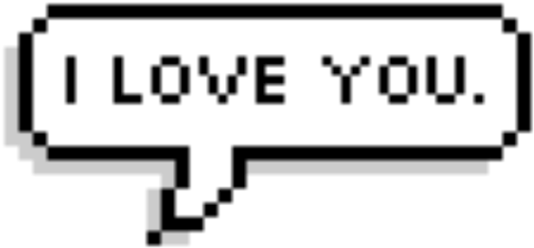 Mensaje de amor pixelado Fondos de pantalla