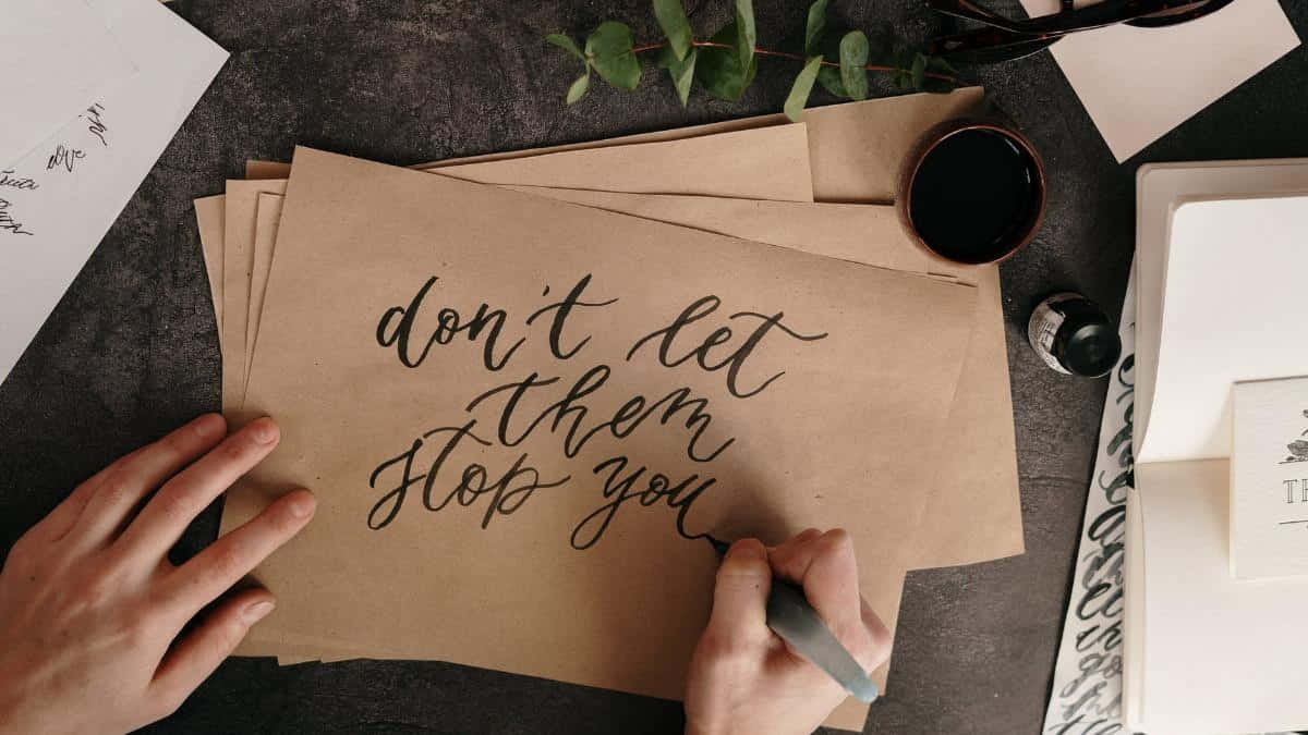 Mensaje Plausible en Caligrafía Fondos de pantalla