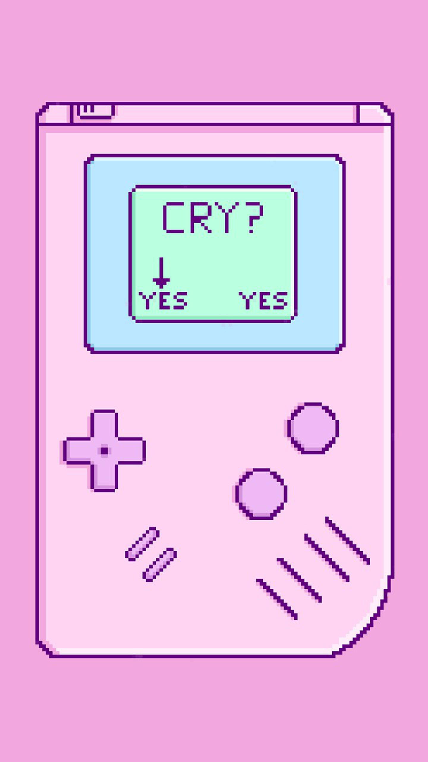 Menú de Llanto de Game Boy Rosa Fondos de pantalla