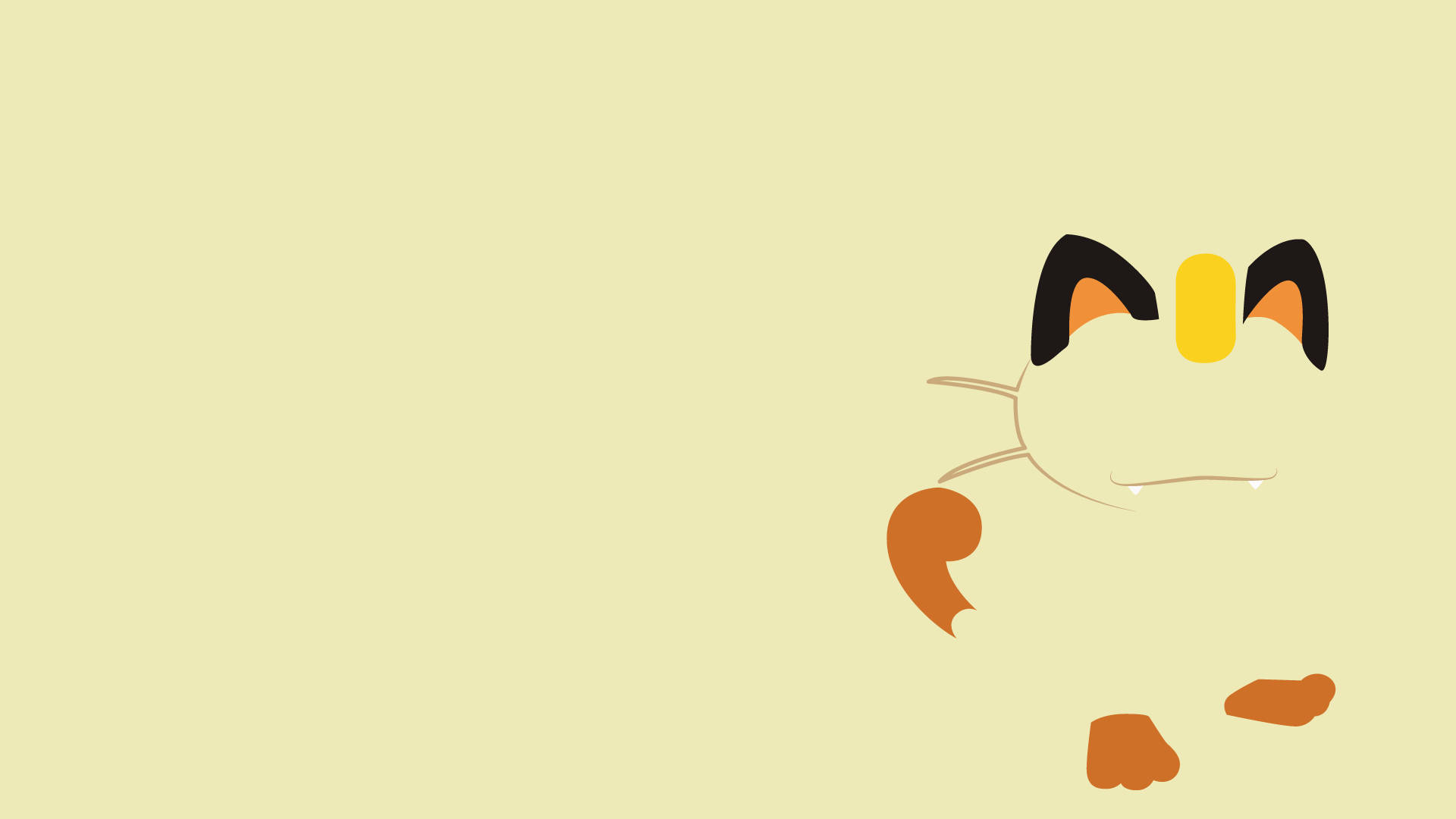 Meowth Amarillo Pokémon Genial Fondos de pantalla