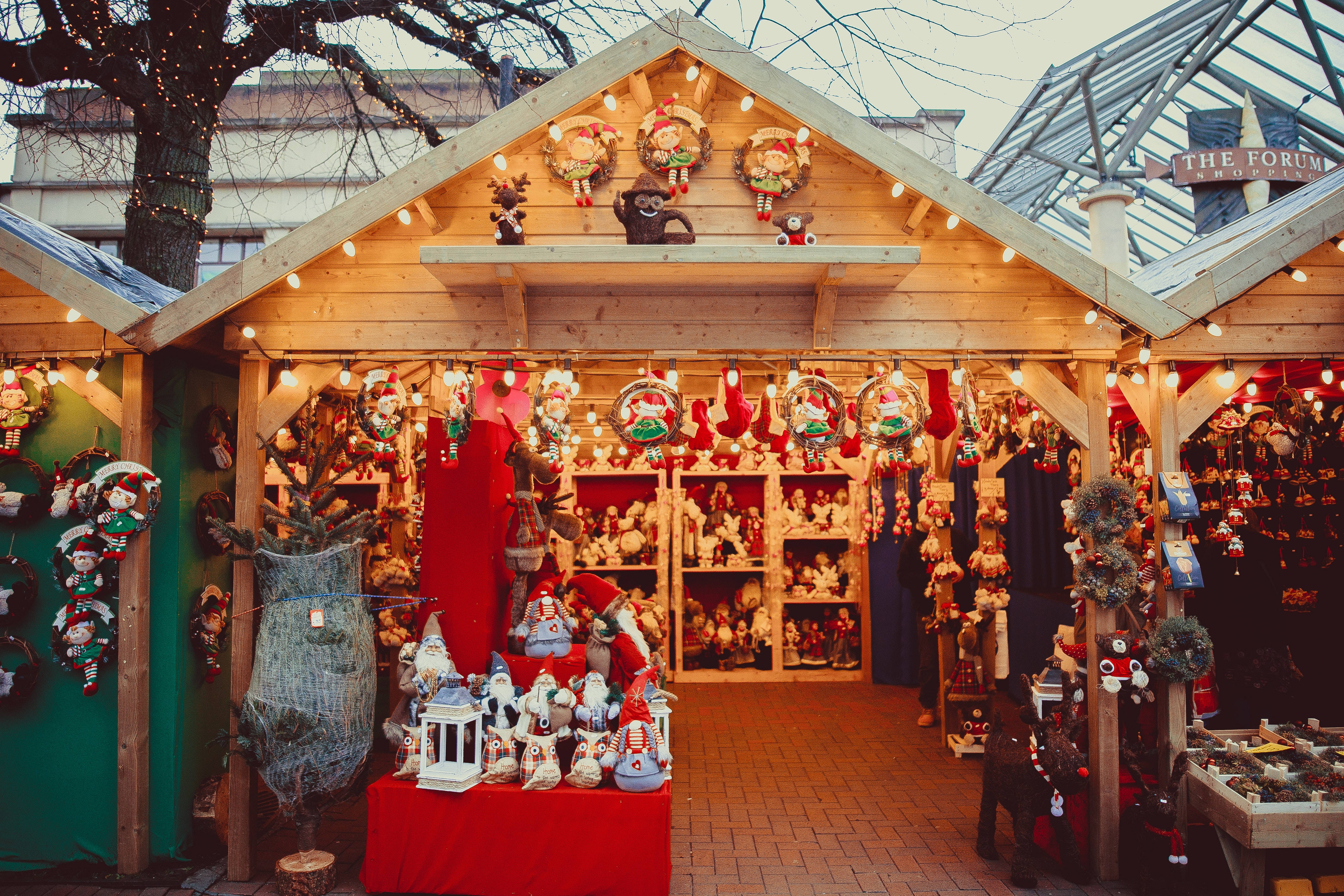 Mercado Navideño en Alta Resolución Fondos de pantalla