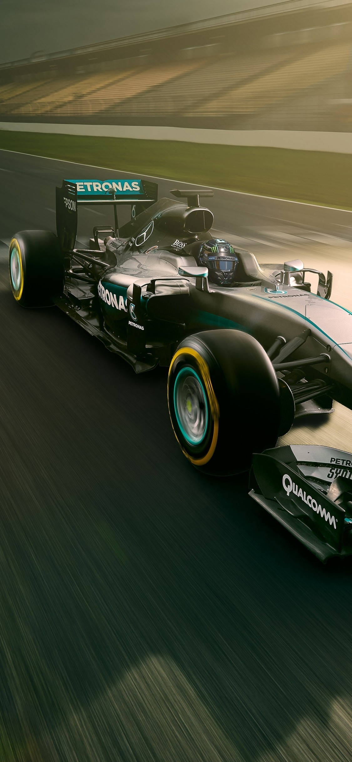 Mercedes F1 iPhone Pista de Carreras Fondos de pantalla