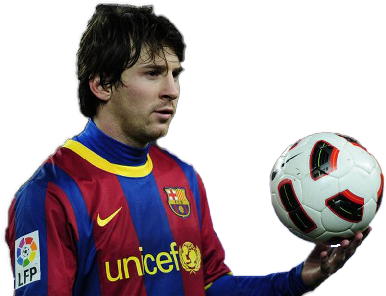 Messi Barcelona Uniforme Sosteniendo Balón de Fútbol Fondos de pantalla