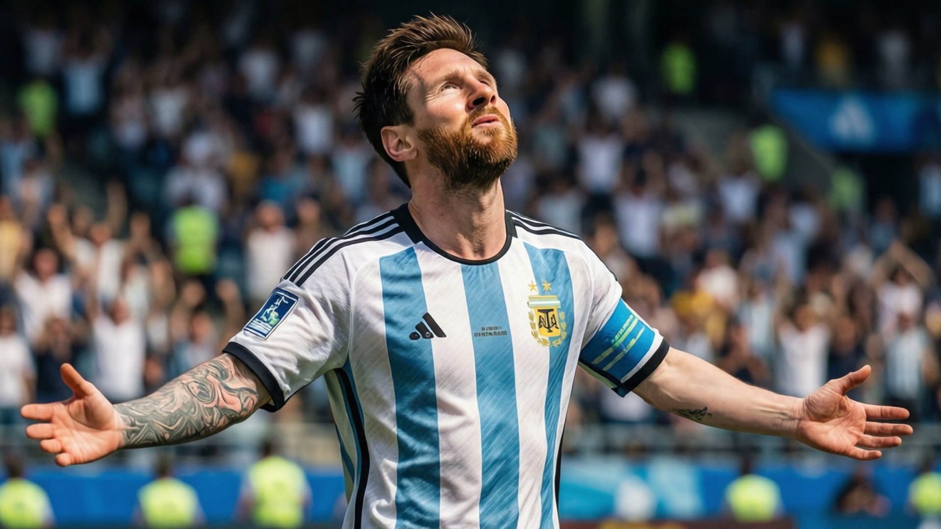 Messi Celebra por Argentina Fondos de pantalla