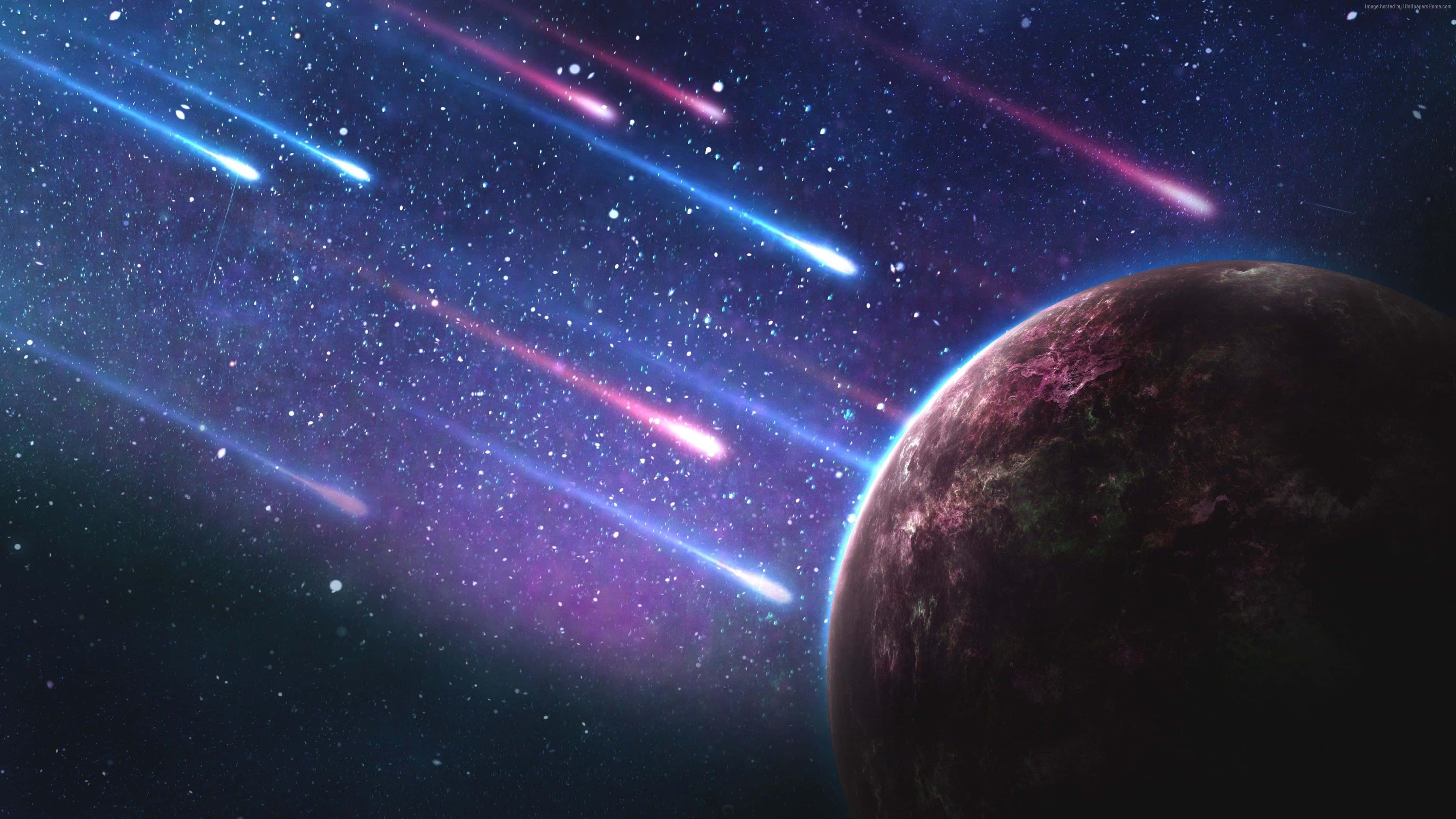Meteorito en el Espacio 4K Universo Fondos de pantalla
