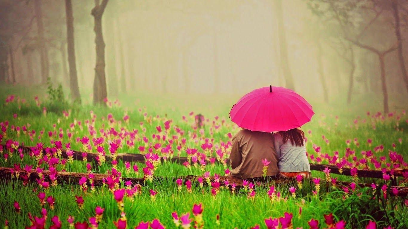 Mi Amor Sentado en el Suelo con Flores Fondos de pantalla